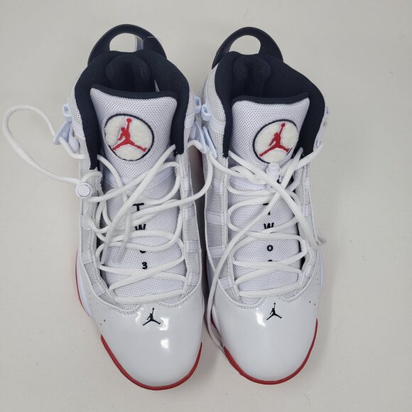 Air Jordan 6 Rings Cherry White Red 322992-160 US 11 Retro 6 7 8 11 12 13 14 6IX - Picture 7 of 15